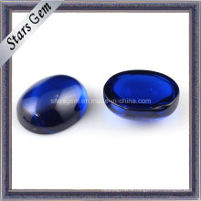 Синтетический корунд Овальная форма 34 # Sapphire Cabochon